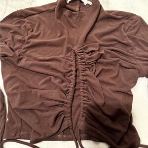 Astr Chocolate Long Sleeve Top